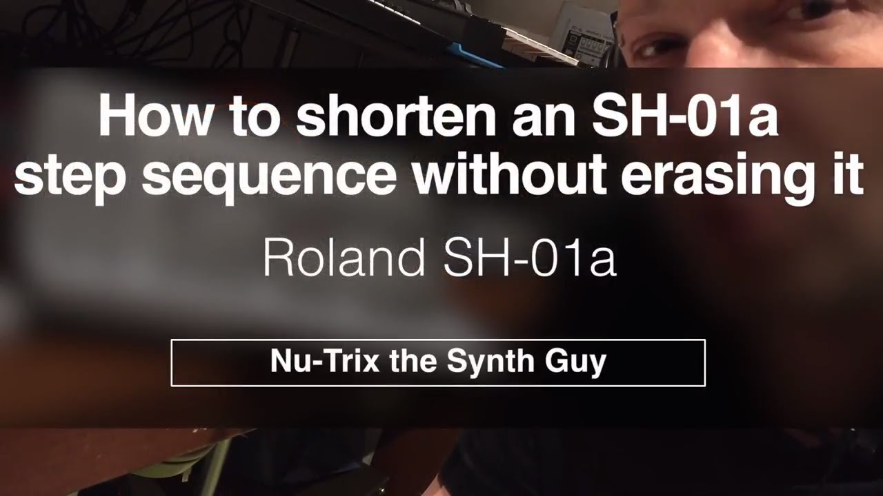 How to shorten a SH-01a step sequence without erasing it?