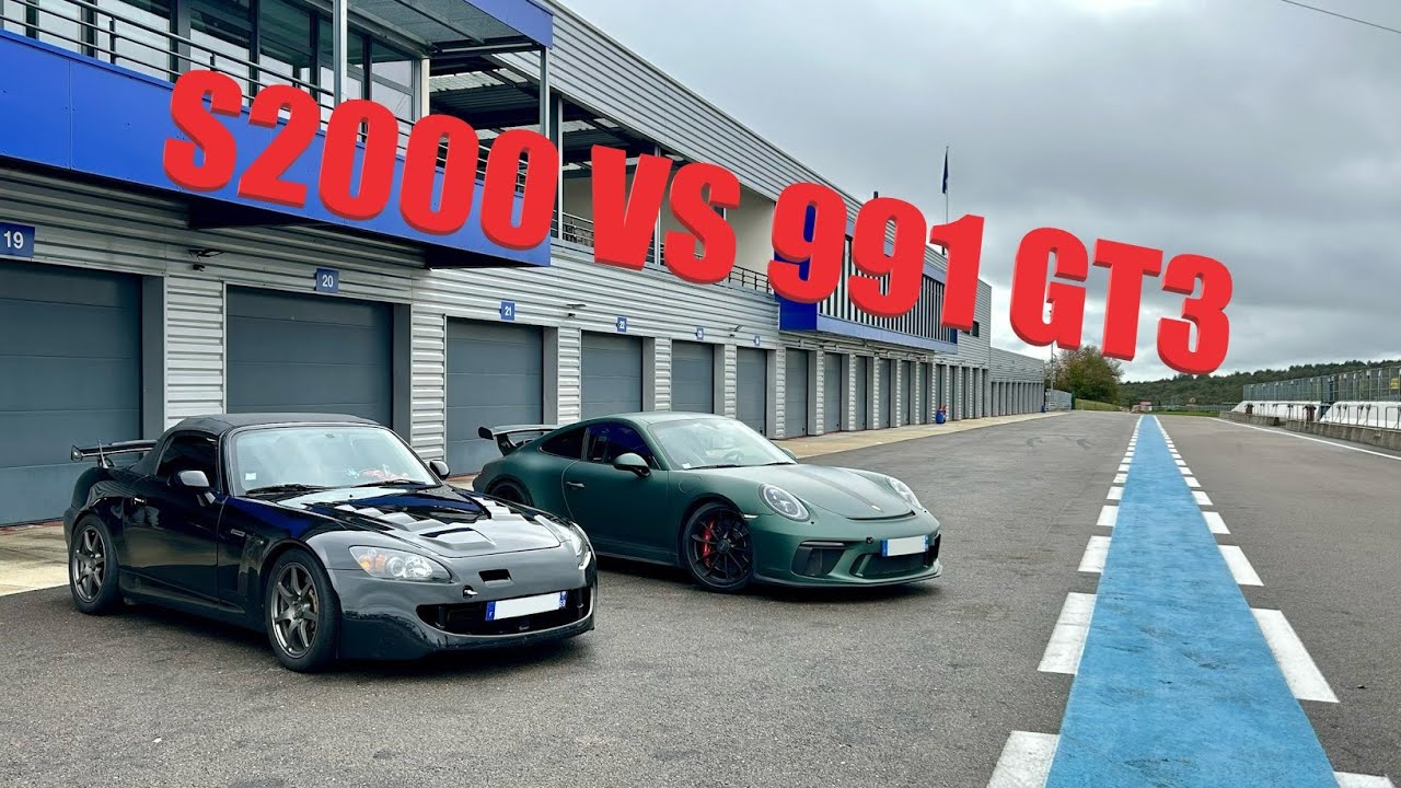 Honda S2000 vs Porsche 991 MK2 GT3 at Dijon Prenois