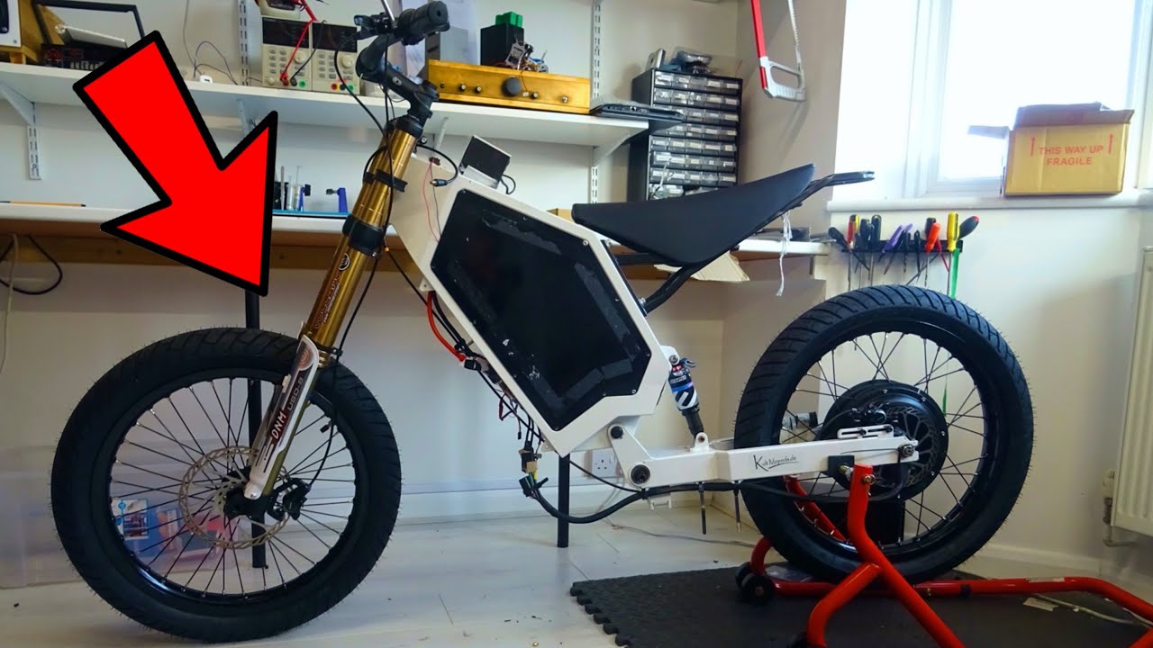 TEST RIDE after fitting new wheels and forks! -  8kW Enduro MSVA eBike V3 Build