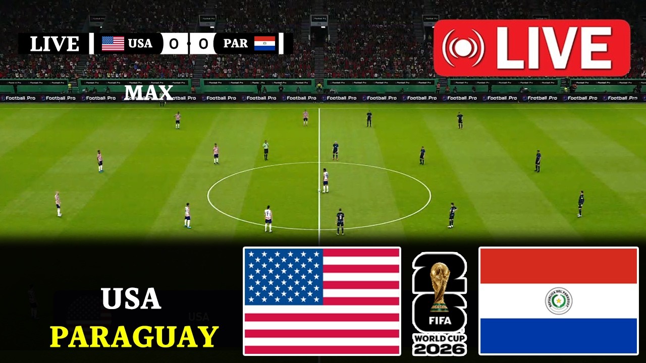🔴 LIVE : Usa vs Paraguay | FIFA WORLD CUP 2026 | PES 21 Video Game - Simulation