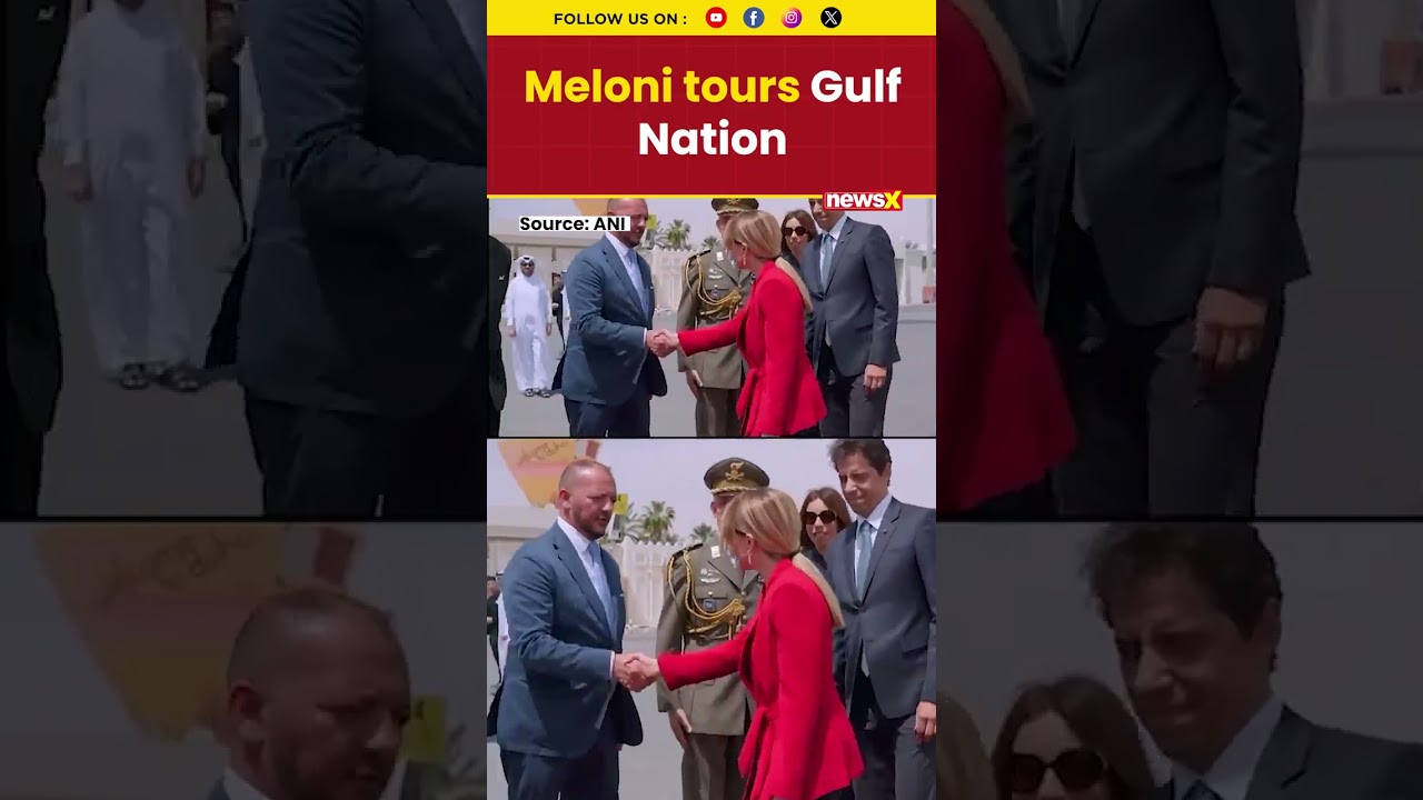 #watch | Meloni tours Gulf nations amid rising tensions, energy security concerns #meloni #shorts