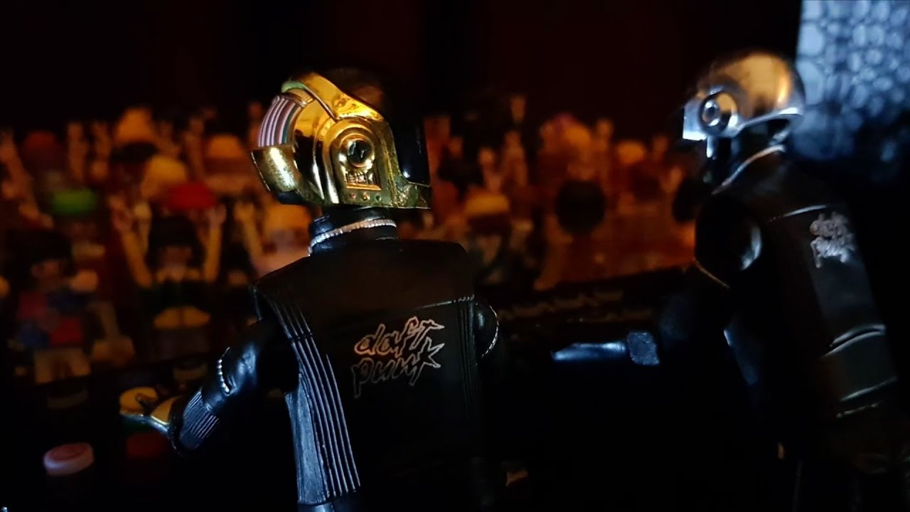 Playing Daft Punk At My House - (a stop motion movie)