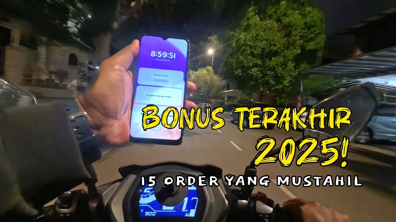 6 order 1 jam? Bonus terakhir tahun 2025