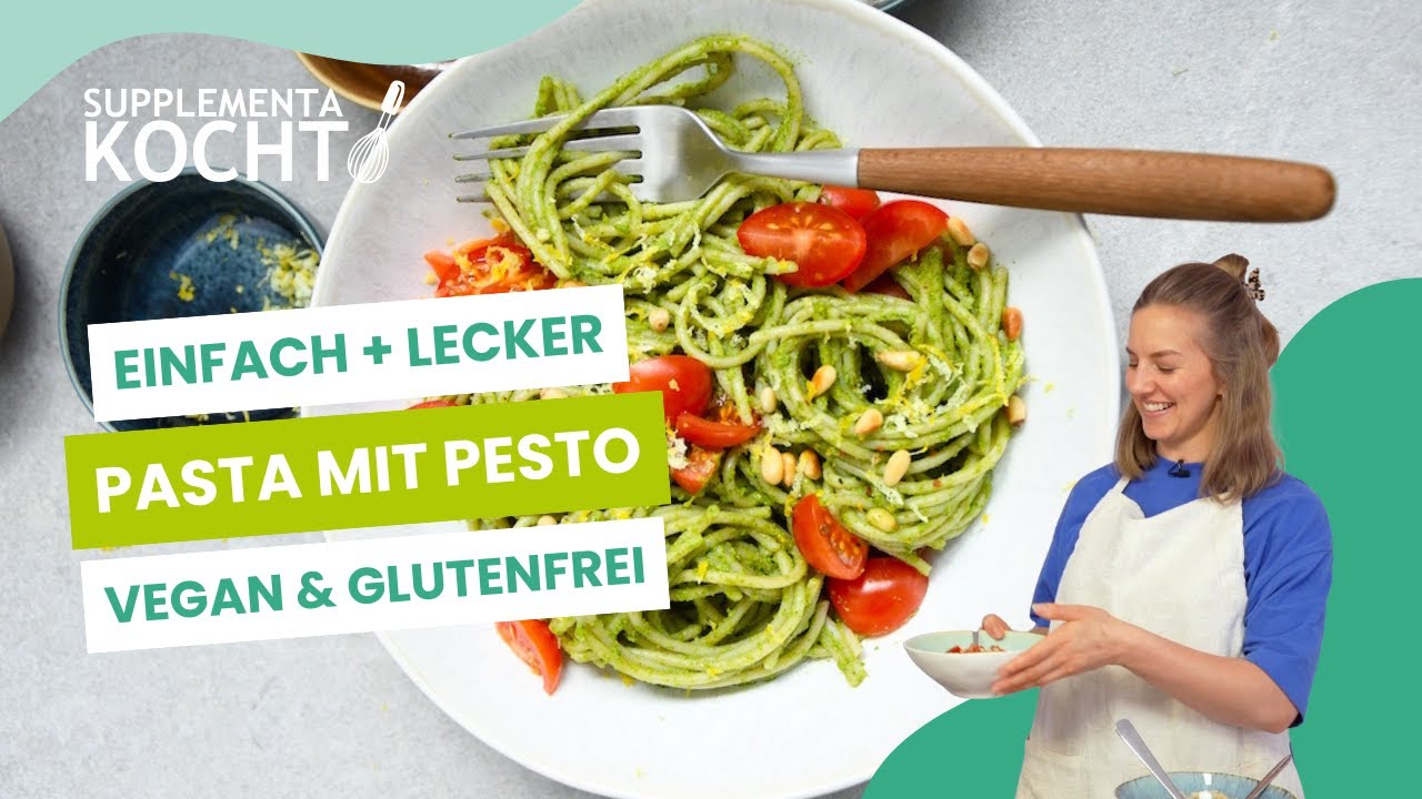 Pasta mit Kräuter-Pesto 🌱