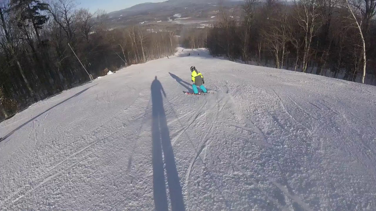 Skiing Ragged Mountain NH January 14, 2018