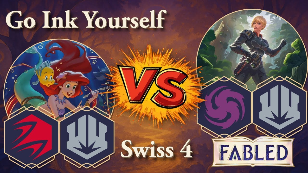 Ruby Steel Song vs Amethyst Steel | The Go Ink Yourself Lorcana Championship | Swiss 4!