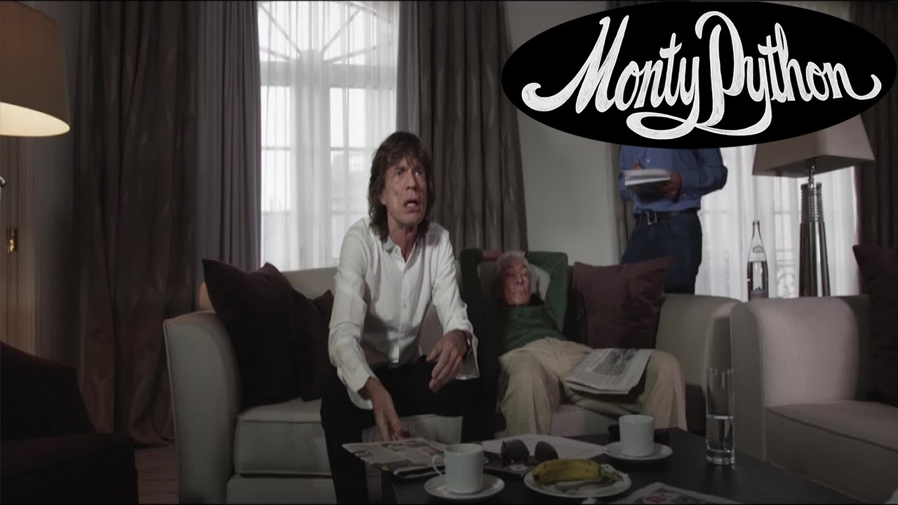 Mick Jagger introduces the Monty Python Live (mostly) Press Conference
