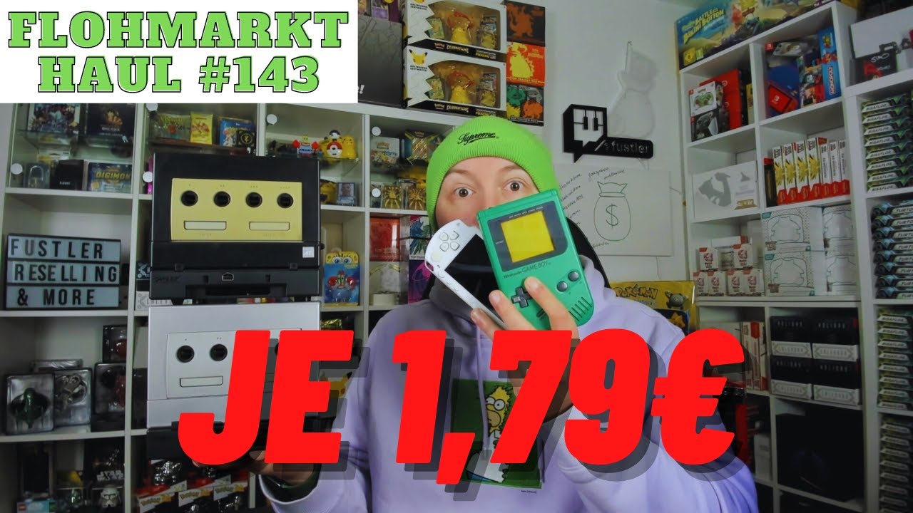 Boah ey! 1,79€ für einen NINTENDO GAMEBOY, GAMECUBE, PSP - FLOHMARKT eskaliert - Haul Vlog