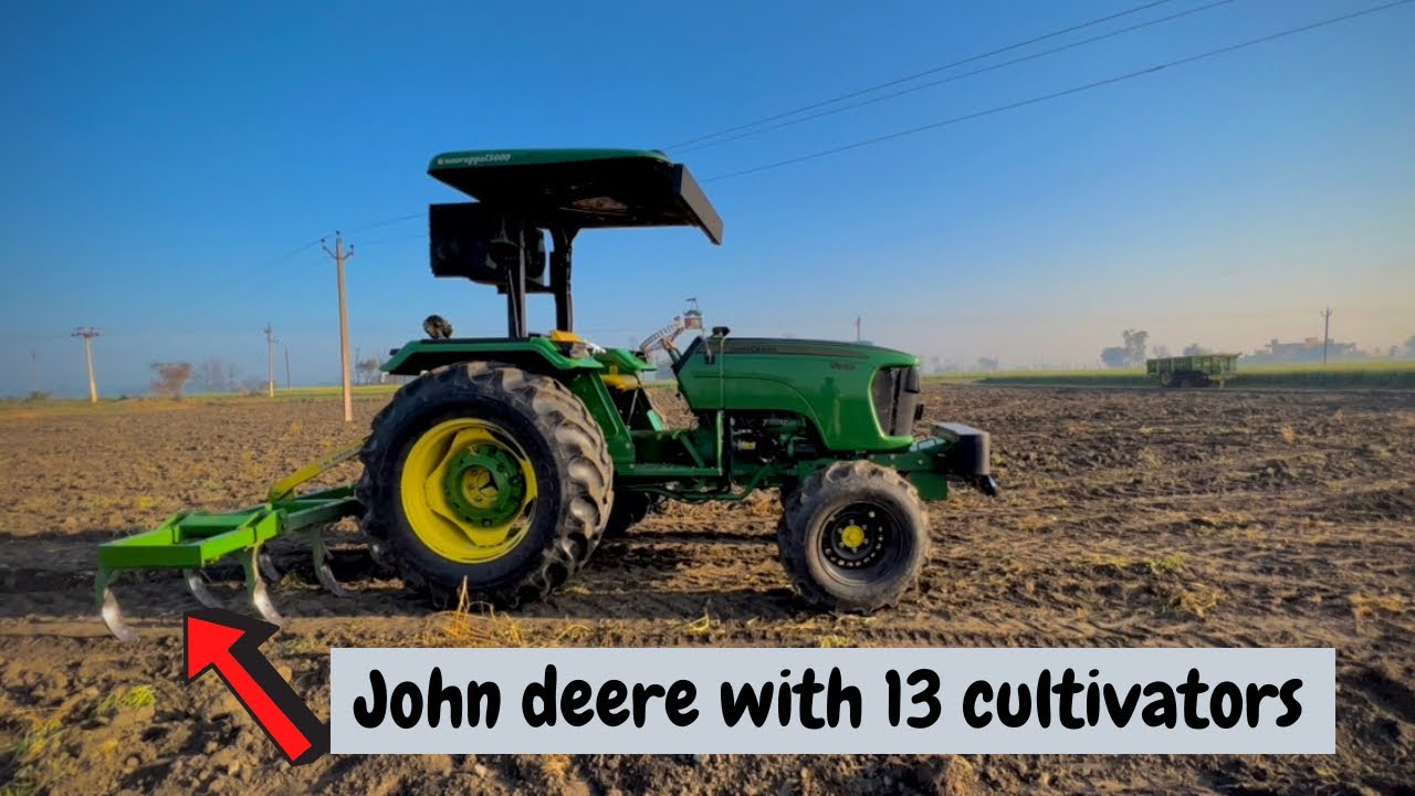 John deere 5305 on 13 cultivators 🌪❤️‍🔥 //