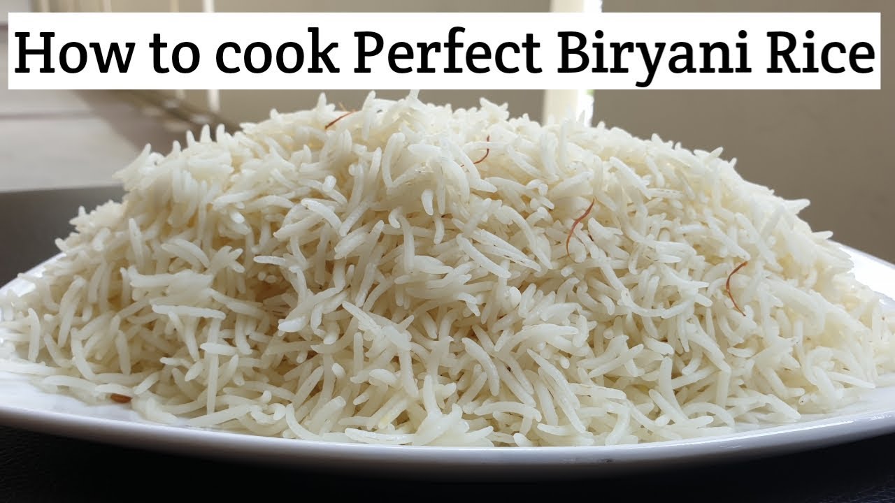 बिर्याणीसाठी राइस कसा बनवायचा | How to cook Perfect Biryani Rice | Chicken Biryani rice by Archana |