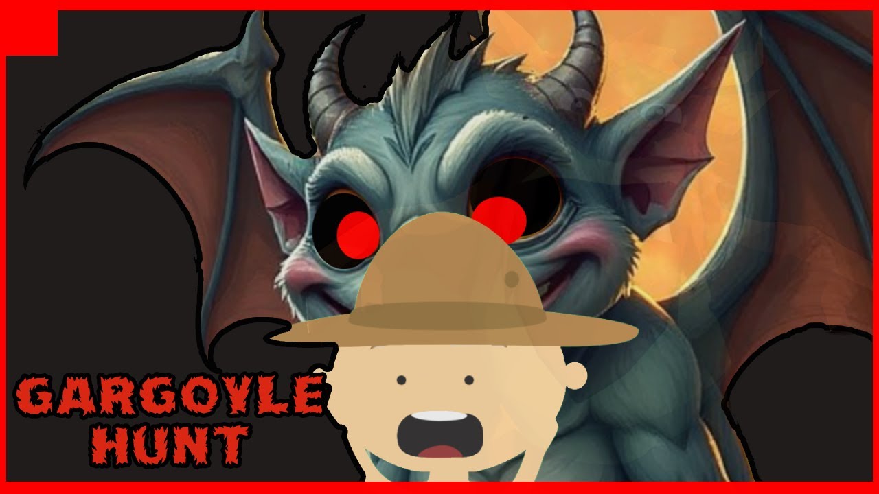 We're going on a MONSTER HUNT | Bear hunt song about scary GARGOYLE | Spooky story!
