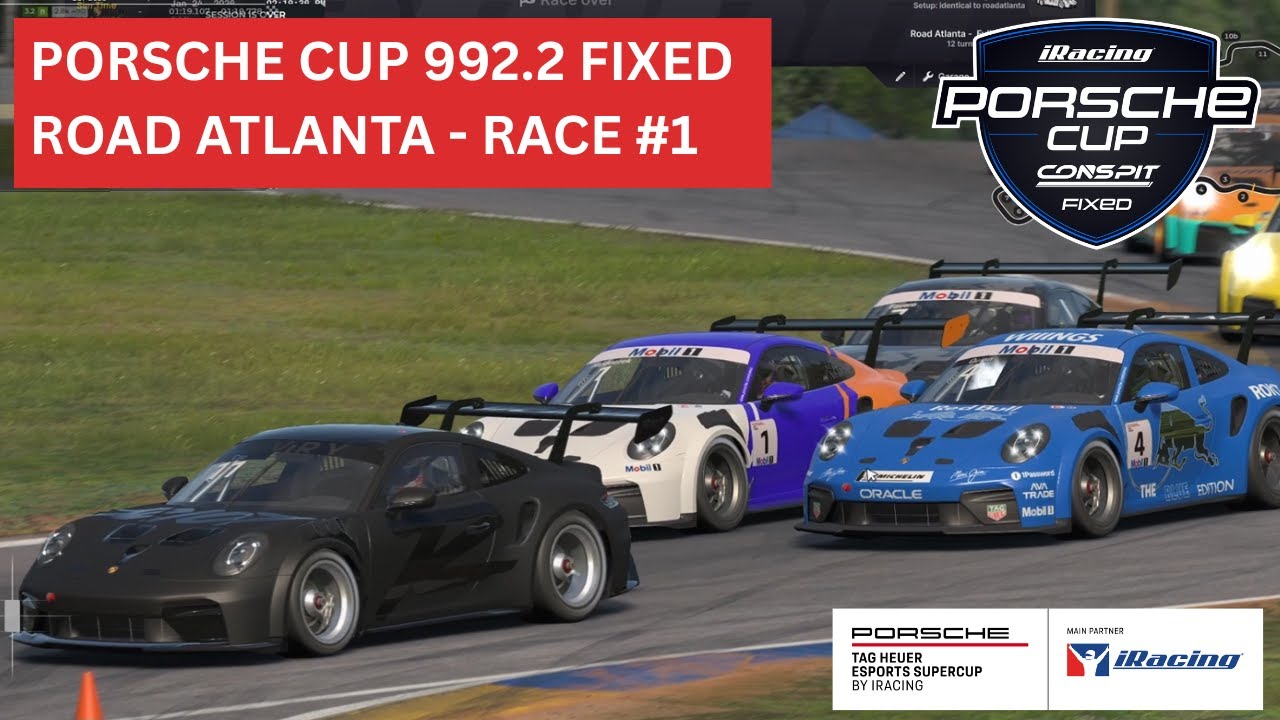 iRacing Porsche Cup 992.2 Fixed - Road Atlanta (Race #1)