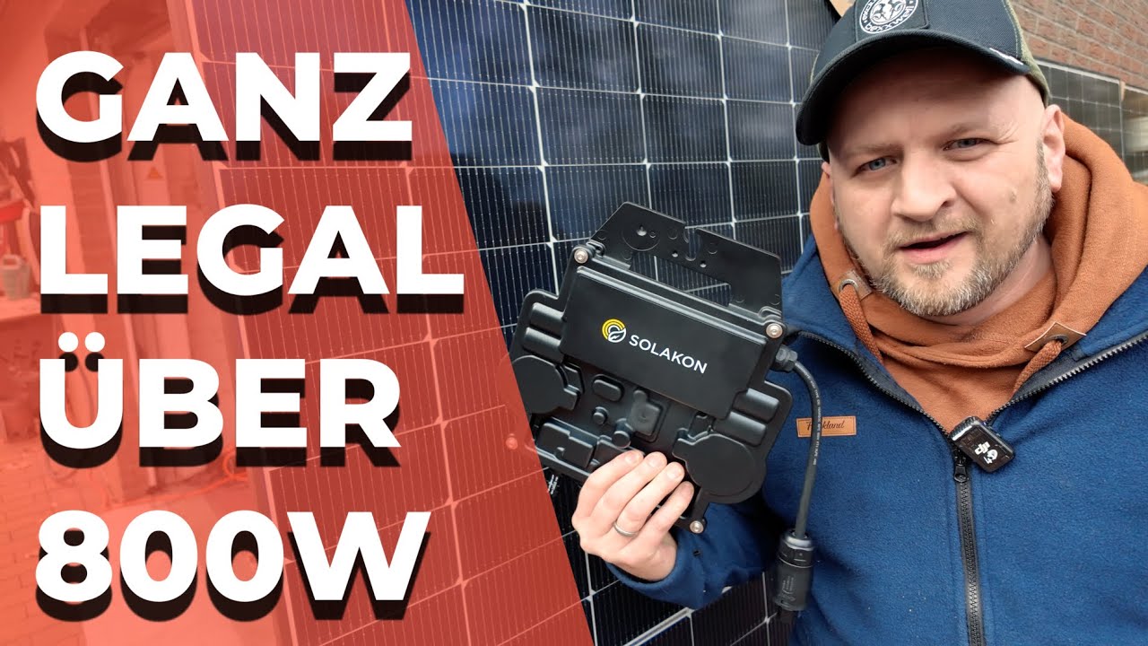 💡 Mehr als 800W? So umgehst du legal die Balkonkraftwerk Regelung mit #Solakon! ⚡🔋