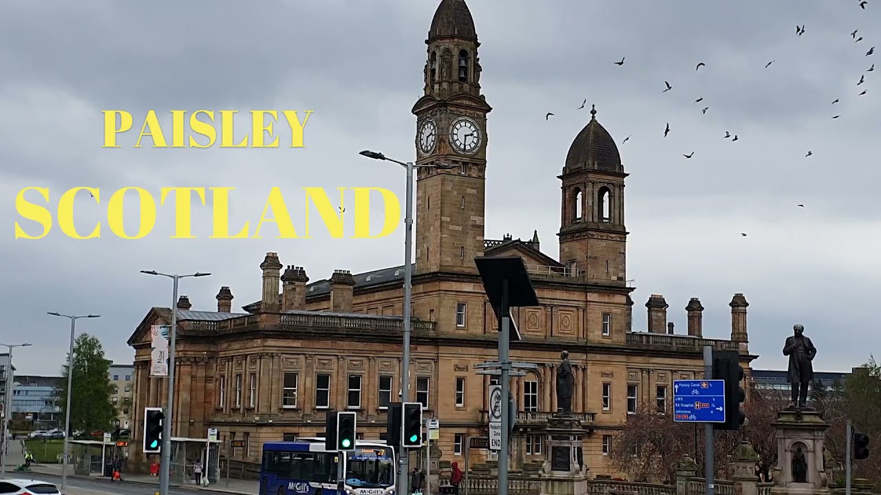 Paisley Scotland Walk up the High Street Today Whats Open ?