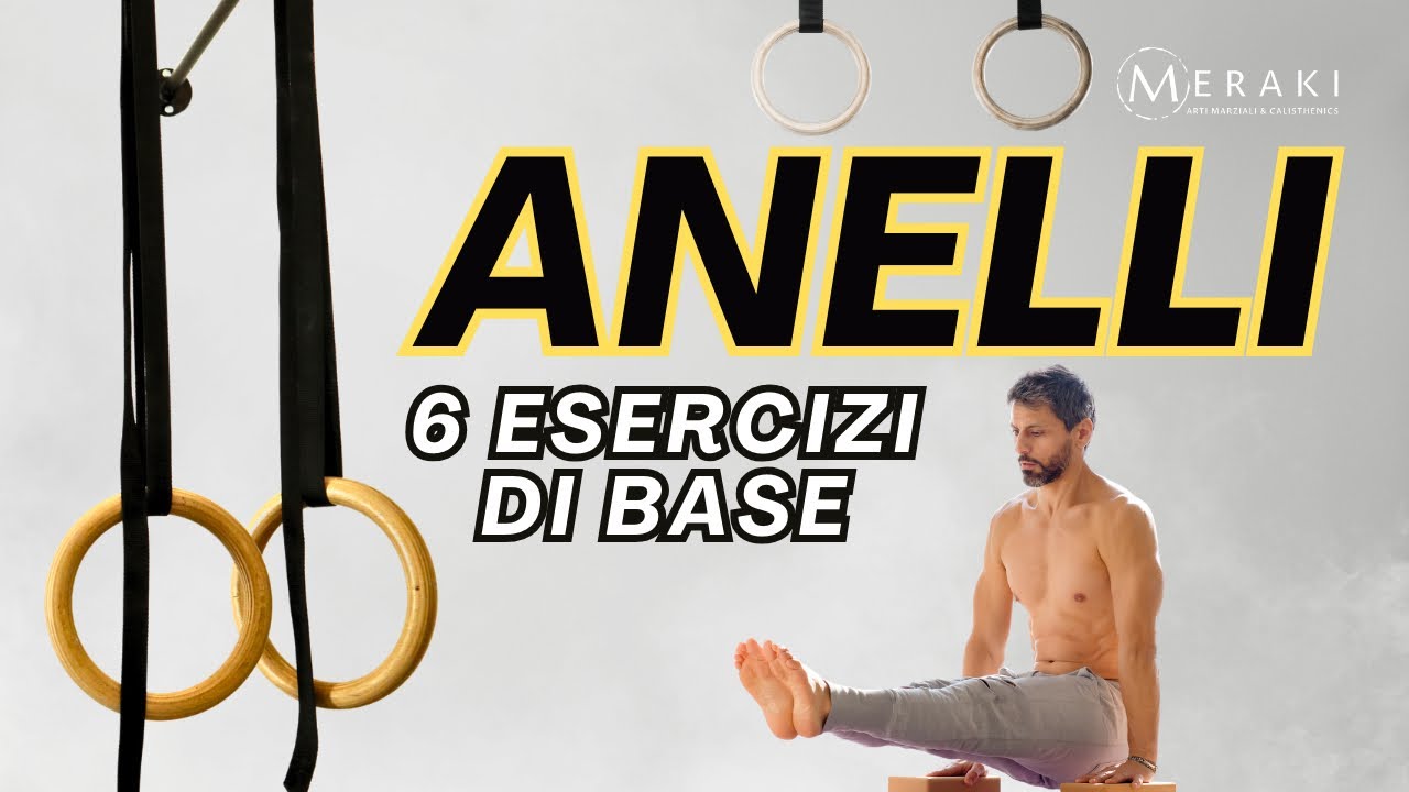 ESERCIZI BASE  con GLI ANELLI da ginnasta / Allenamento Braccia e Addome