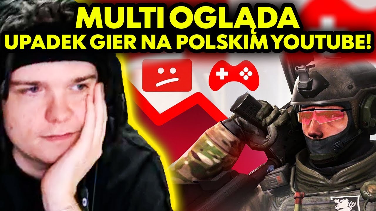 MULTI ogląda UPADEK GIER NA POLSKIM YOUTUBE!