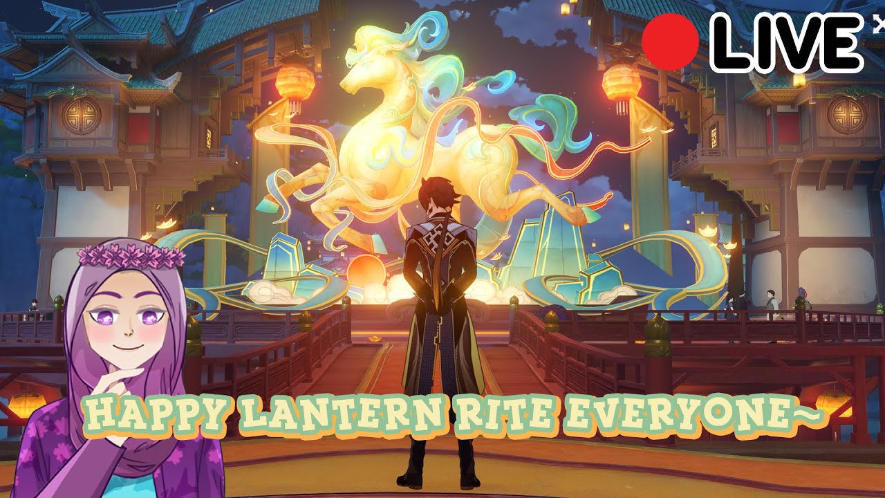 [ID/EN] Happy lantern rite~ sambil farming untuk Zibai (◕‿◕🌸) #vtuber #vtuberid