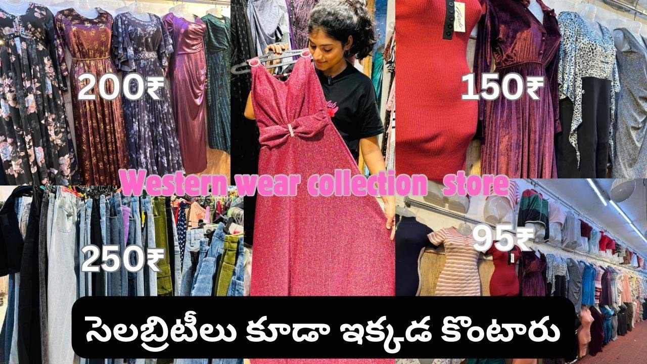 Indo western style dresses for women | western party wear | western tops store in telugu by Chandini