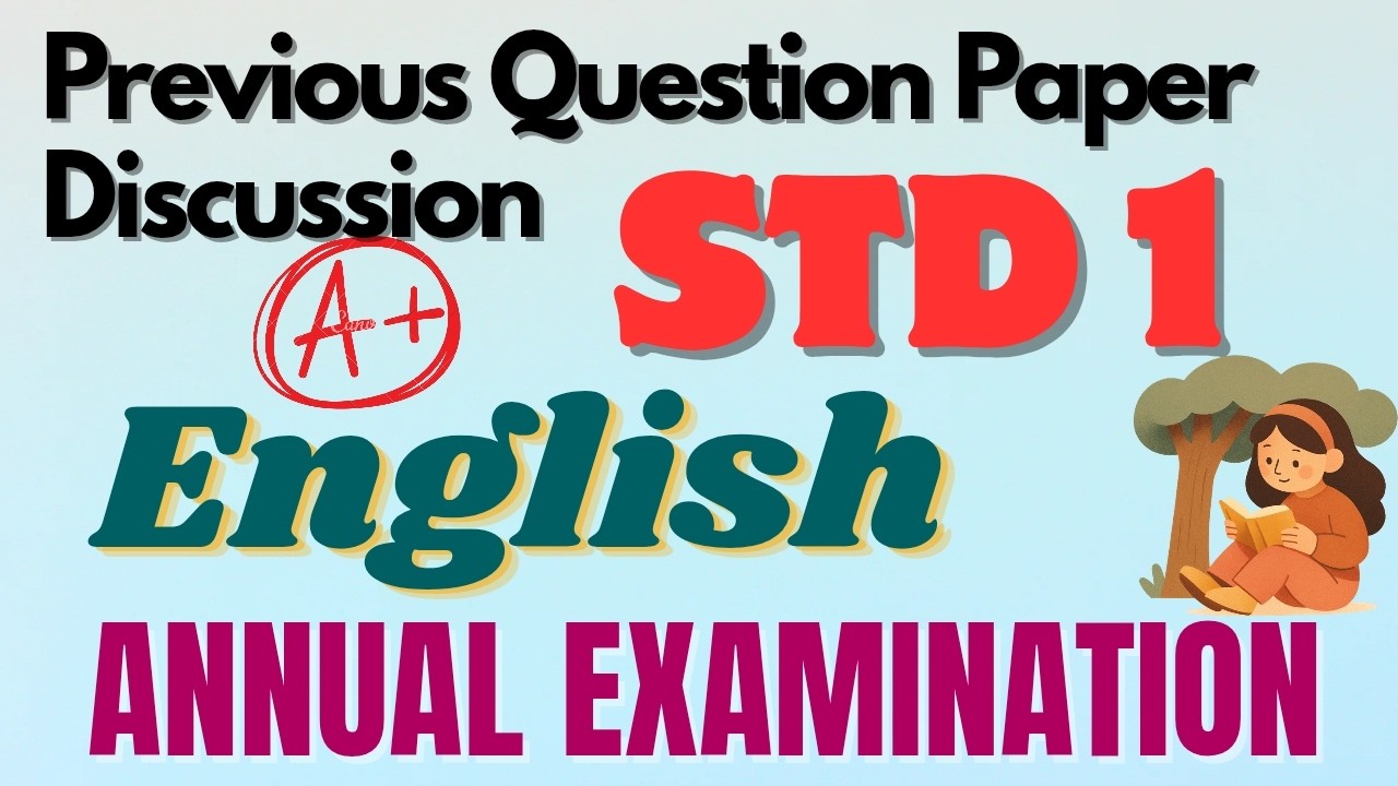 CLASS 1/ ENGLISH/ ANNUAL EXAMINATION/ Previous Question Paper Discussion#english#class1 