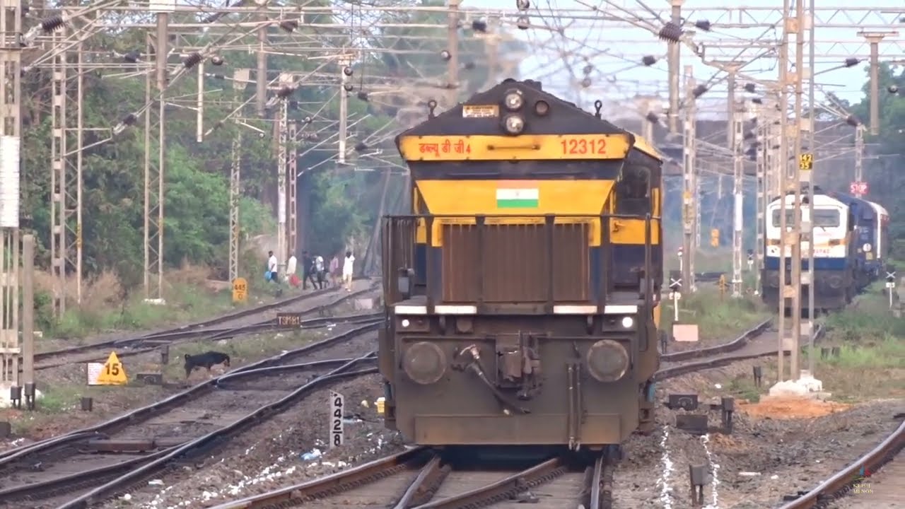 Container skipping & Vasco passenger arriving at Madgaon Junction