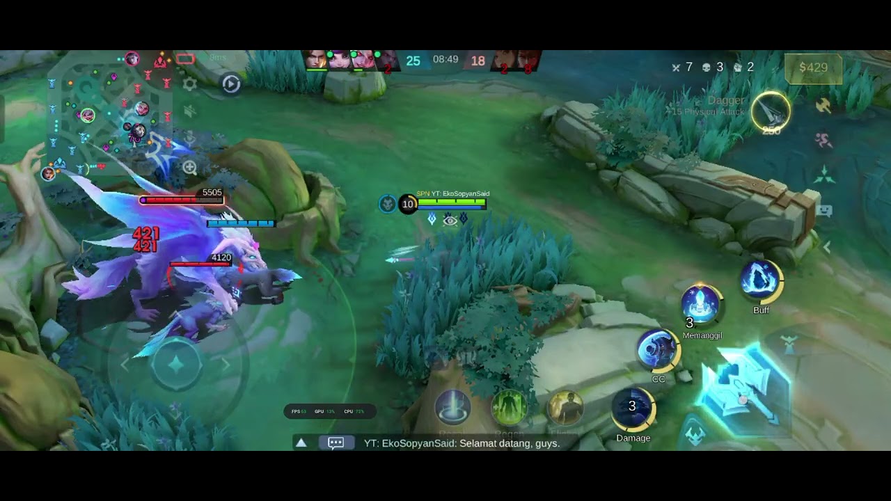 Mobile Legends Bang Bang popol and kupa push turet game play 3
