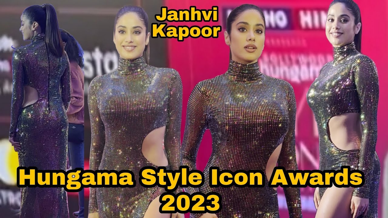 Charming Janhvi Kapoor Looking Very Very Hot and Bold at Hungama Style Icon Awards 2023