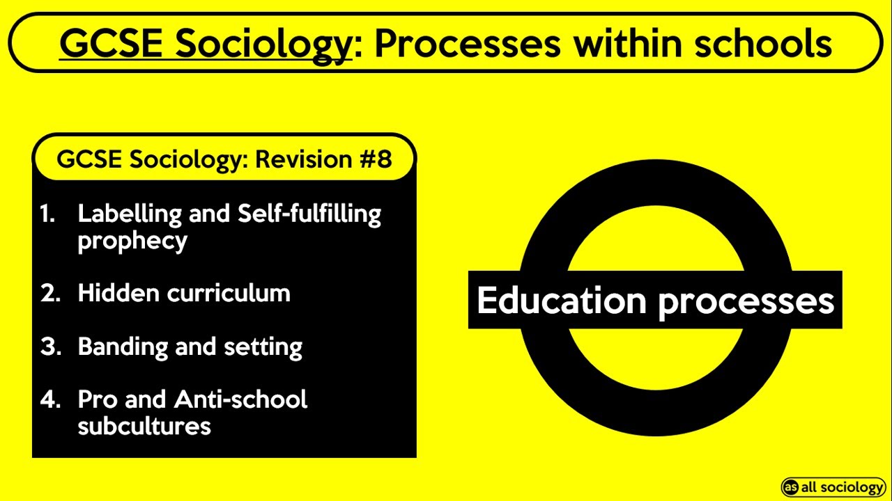 GCSE Sociology Revision from allsociology - Processes in Education (Episode 8)