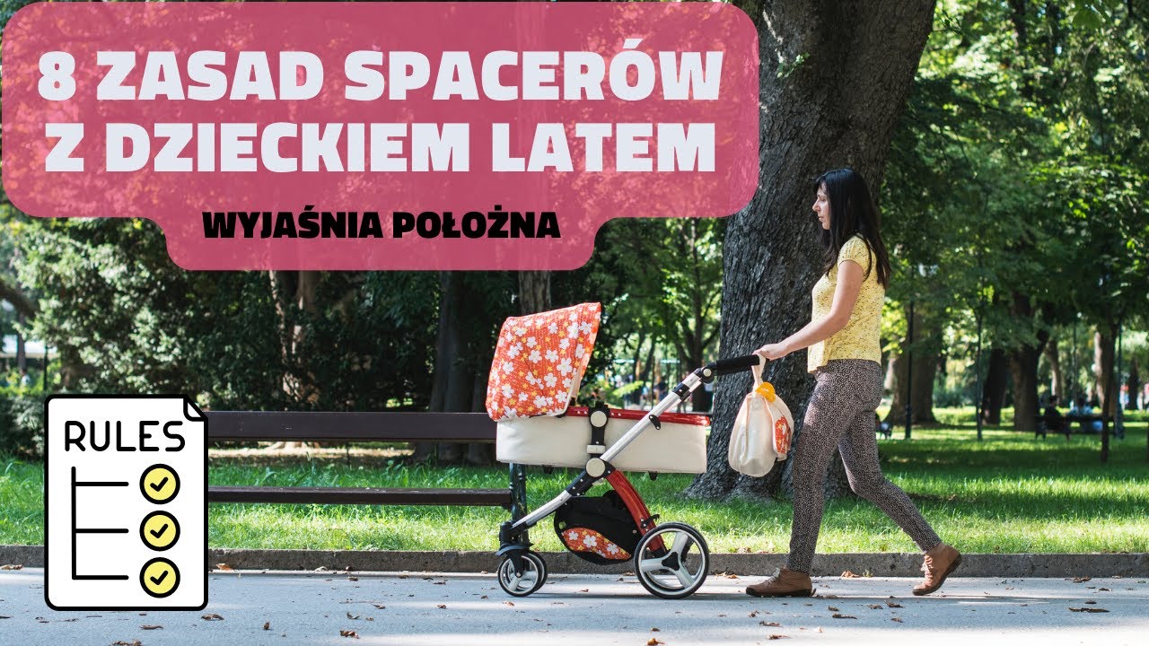 Jak spacerować z niemowlakiem w upały - 8 zasad położnej 📋