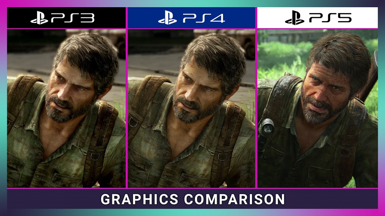 The Last of Us Part 1 - PS3 vs PS4 vs PS5 | Side By Side Graphics Comparison