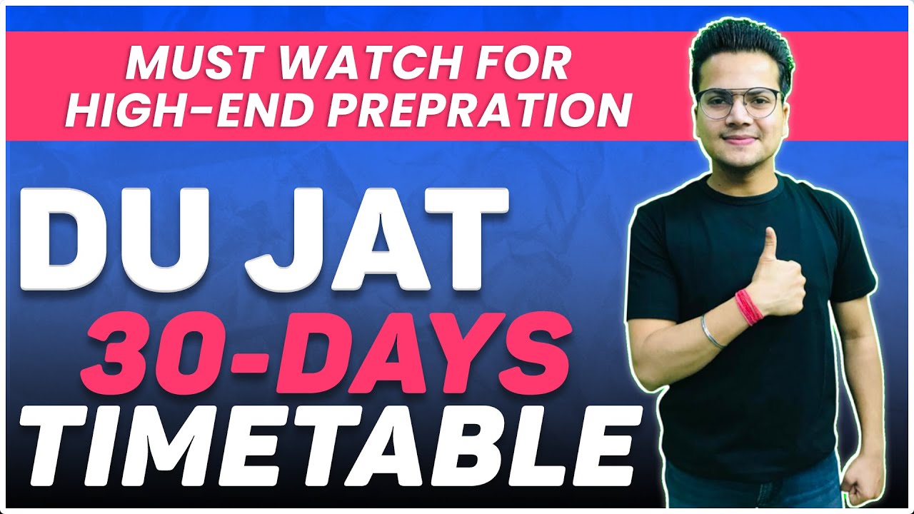 How to prepare for DU JAT NOW & Complete Syllabus!