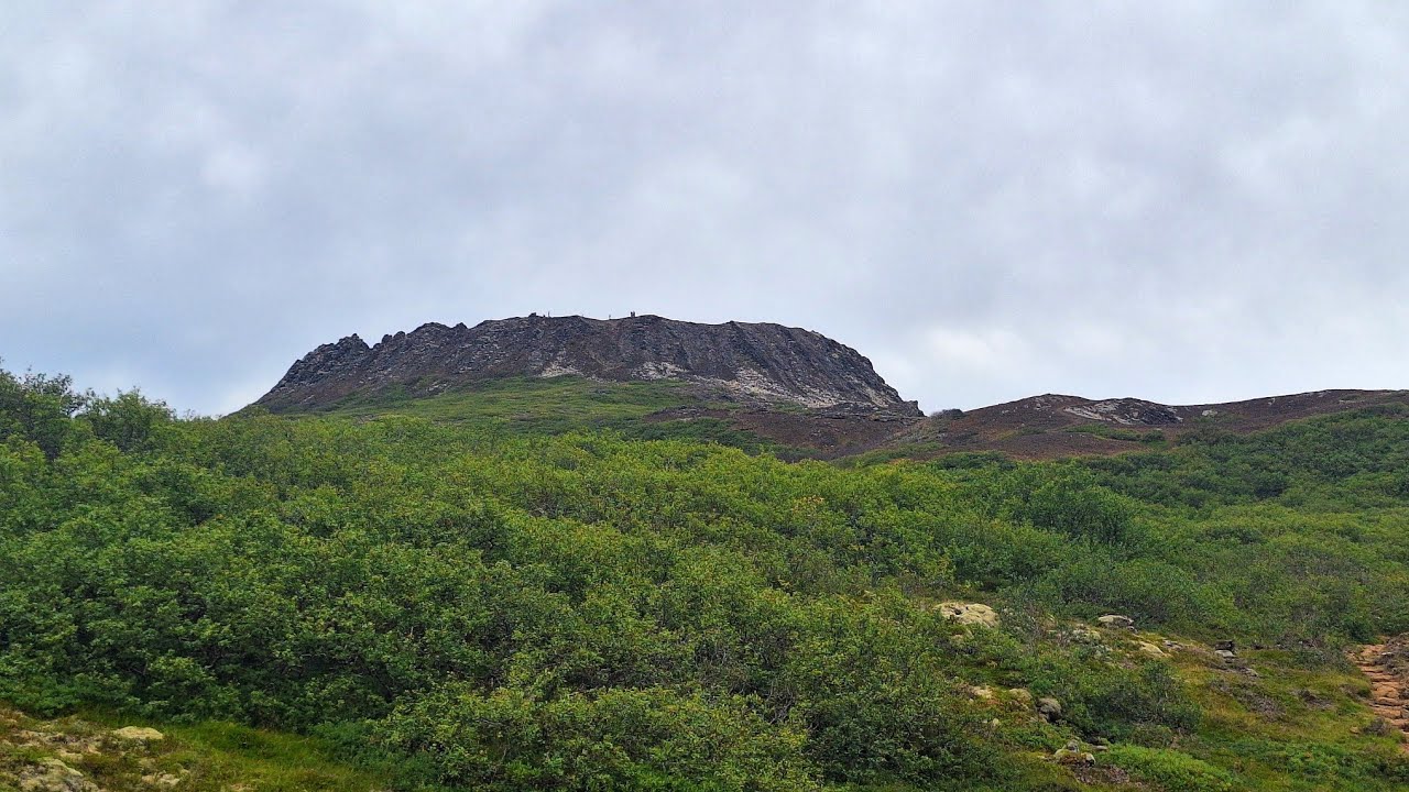 Eldborg crater in Iceland