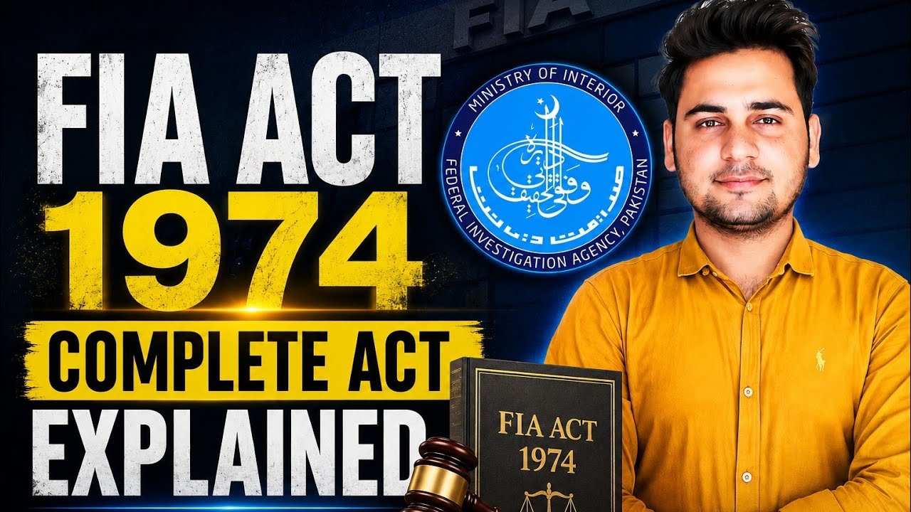 FIA Act 1974 Complete Act Explained | Live class | FIA Written Test Preparation 2026