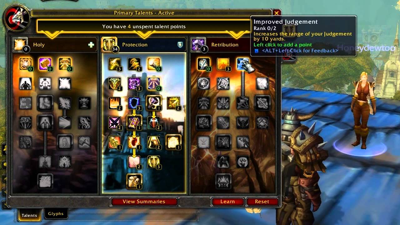 Warcraft - Cataclysm: Protection Paladin Changes Part 2: Talent Tree Overview, Glyph Choice and Thoughts
