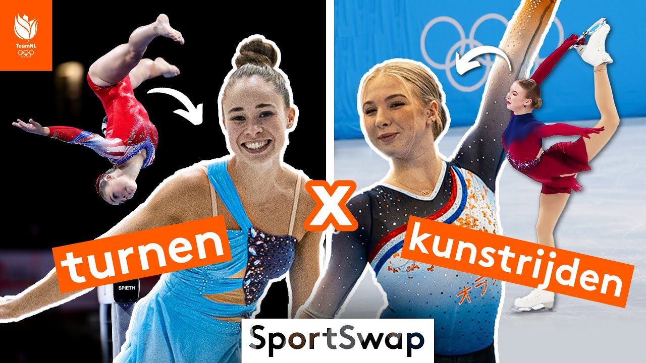 DRAMAQUEENS 👑 op het IJS & in de TURNHAL | Eythora Thorsdottir🫶Lindsay v. Zundert | TeamNL SportSwap