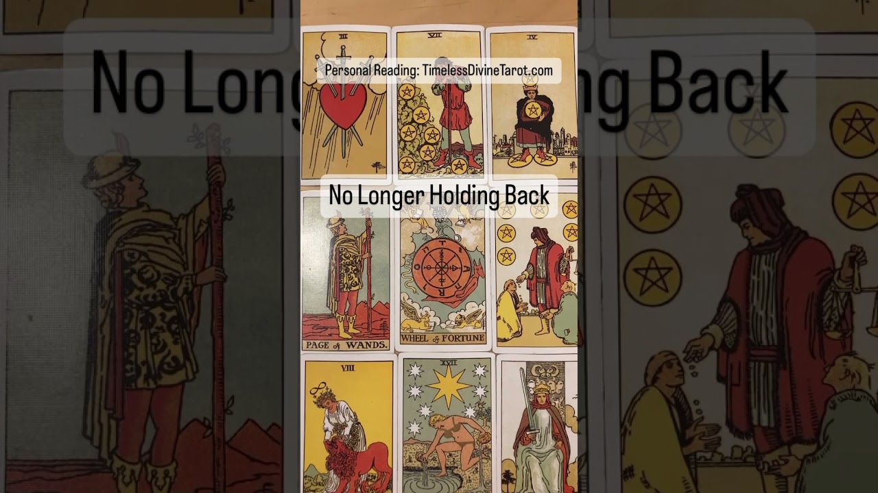 No Longer Holding Back #tarot #tarotreading #shorts