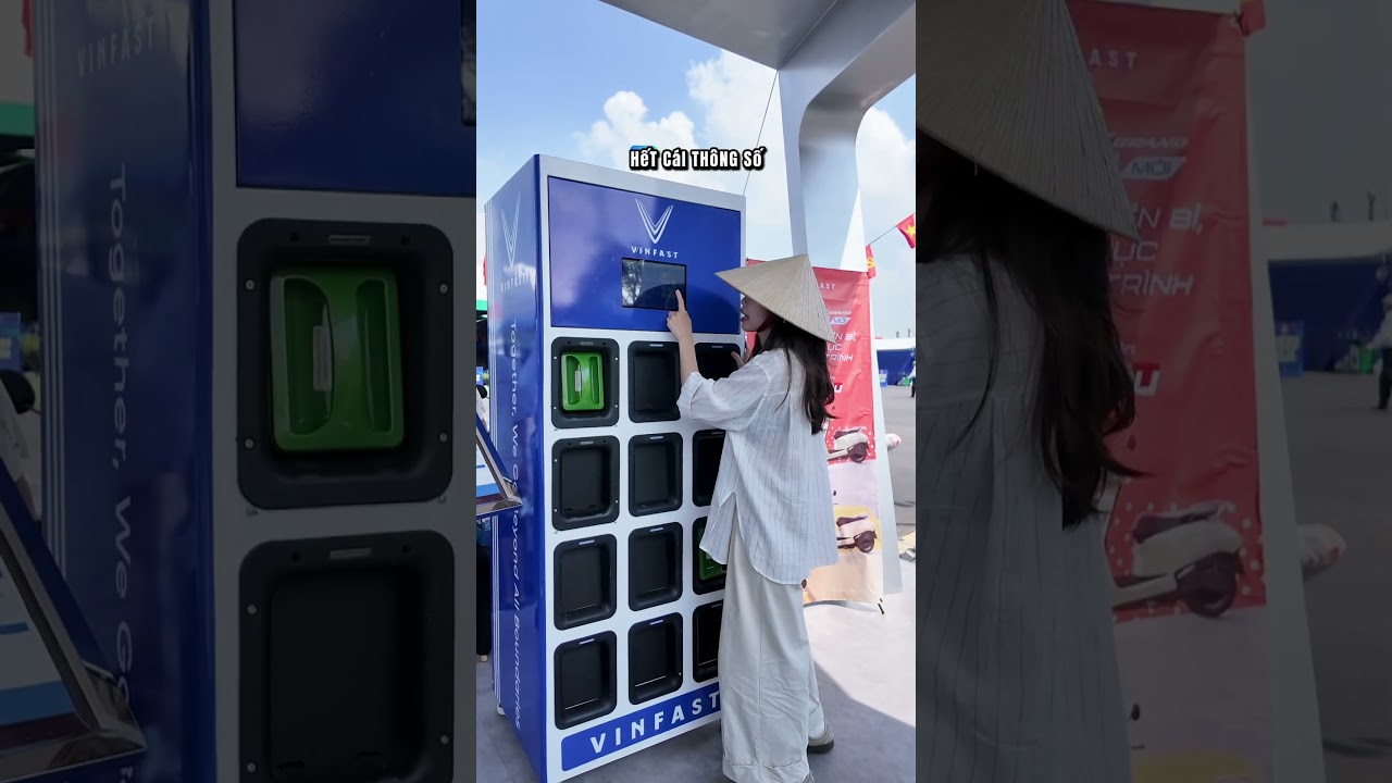 VinFast liên tục tung ra các mẫu trạm đổi pin cho xe máy điện 