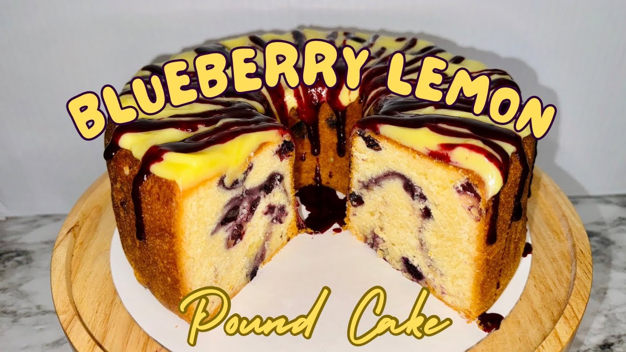 How to make a Blueberry Lemon Cream Cheese Pound Cake | Fridai’s Kitchen