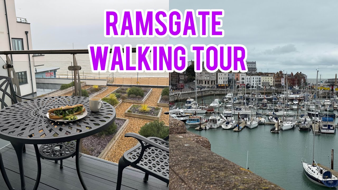 RAMSGATE, UK-WALKING TOUR (ONE & ONLY ROYAL HARBOUR) 🎬🇬🇧🧚‍♀️#explore#viral#travel#uk#relaxing#fyp