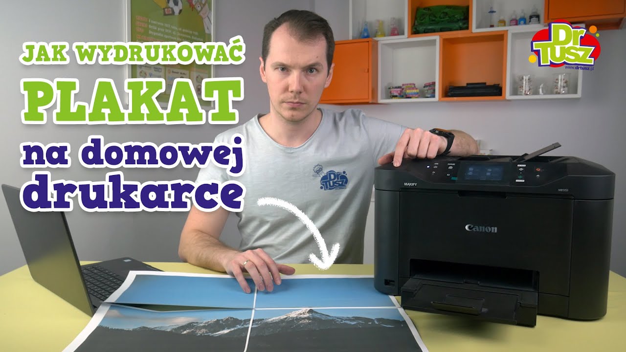 Drukowanie plakatu na domowej drukarce A4 | DrTusz.pl
