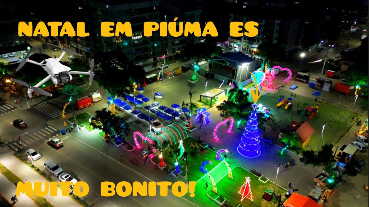 Natal em piúma ES #drone ##drone 4k #viagem #turismo 