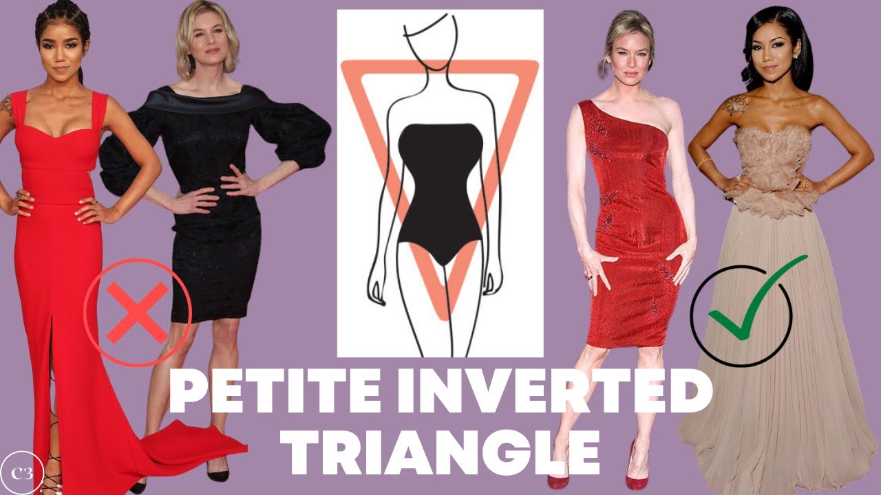 How to Dress an Inverted Triangle Body Shape: Petite Women 5’4” and Under