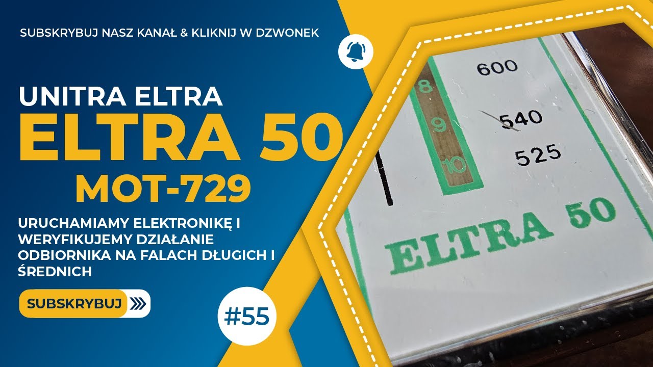 Unitra Eltra 50 MOT-729 - Miniaturowy Odbiornik Tranzystorowy [F/55]