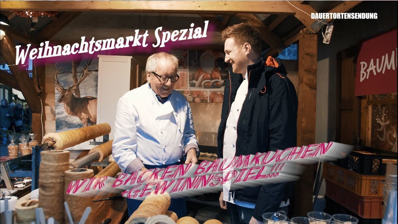 Baumkuchen backen auf dem Weihnachtszauber Schloß Bückeburg - Die Nascherei Torten Tim