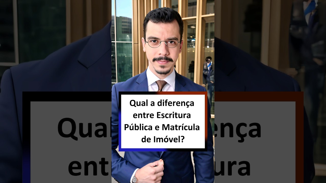 🔵 Qual a diferen&ccedil;a entre Escritura P&uacute;blica e Matr&iacute;cula de Im&oacute;vel? #direitoimobili&aacute;rio #cartorio