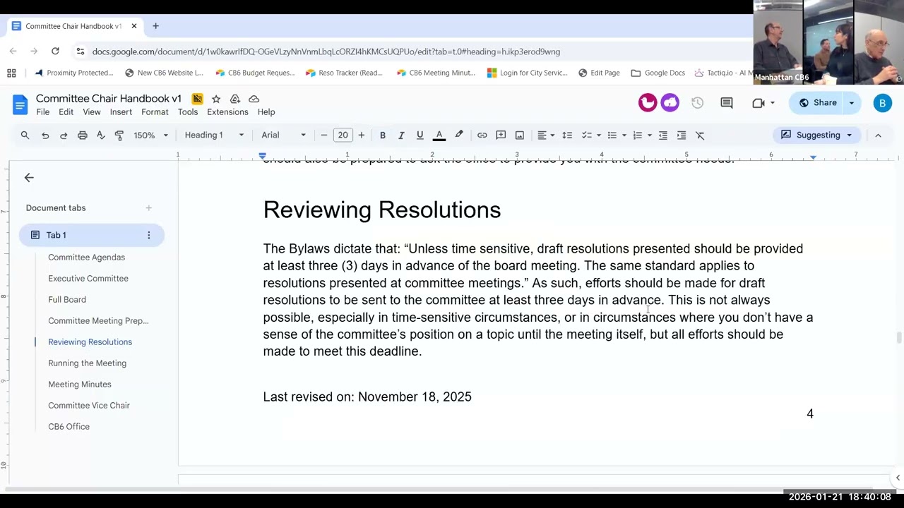 1/21/2026 Executive Committee Meeting