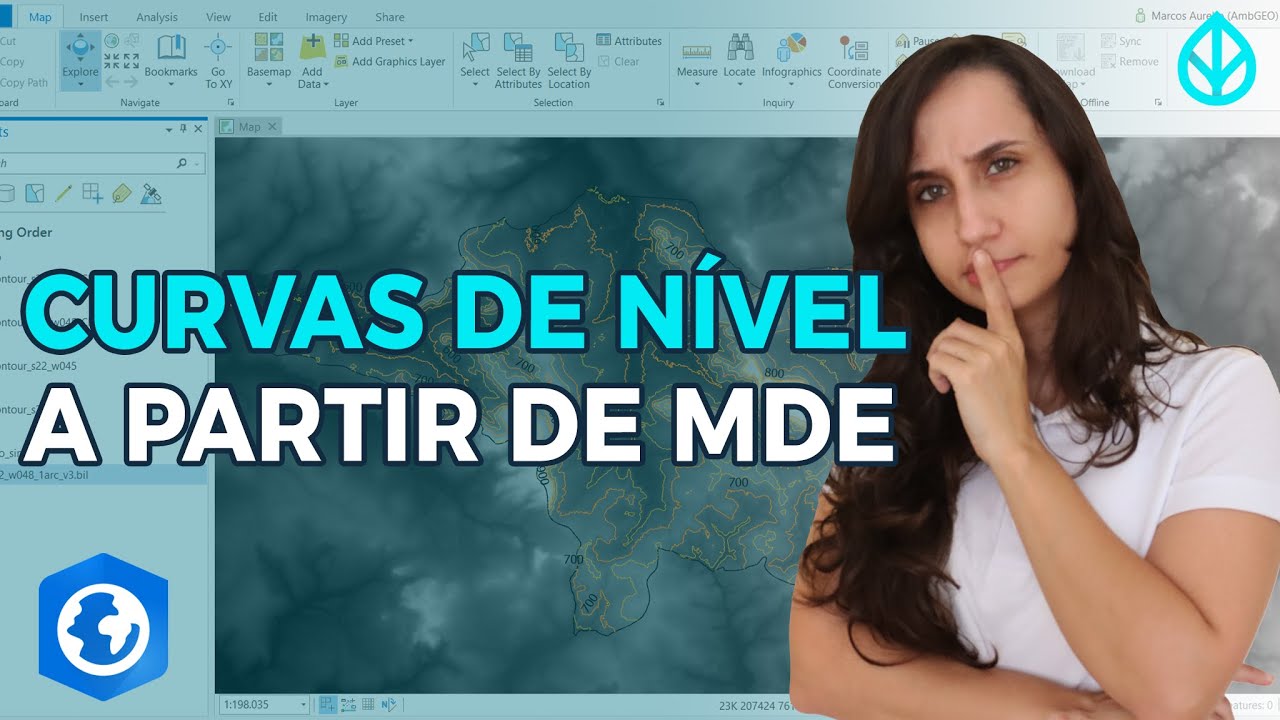Criando curvas de nível a partir do MDE no ArcGIS PRO