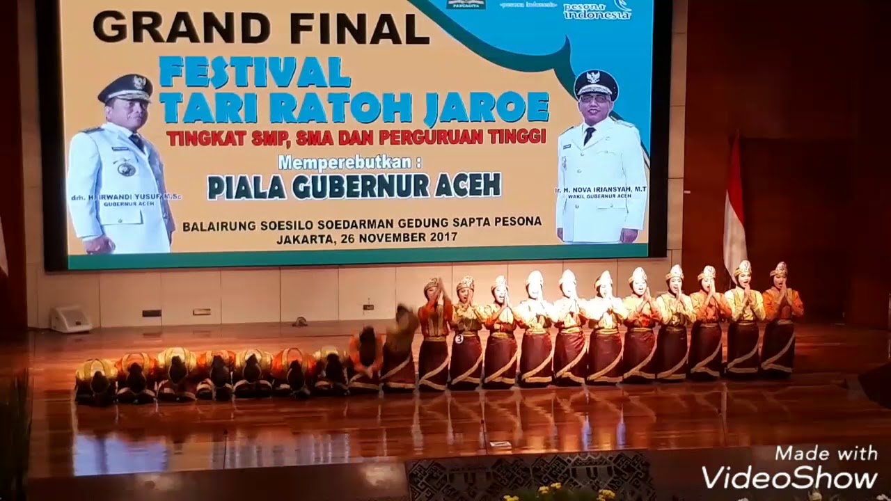 SMPN 19 Jakarta - Juara 1 Festival Tari Ratoh Jaroe Piala Bergilir Gubernur Aceh 2017 Kategori SMP