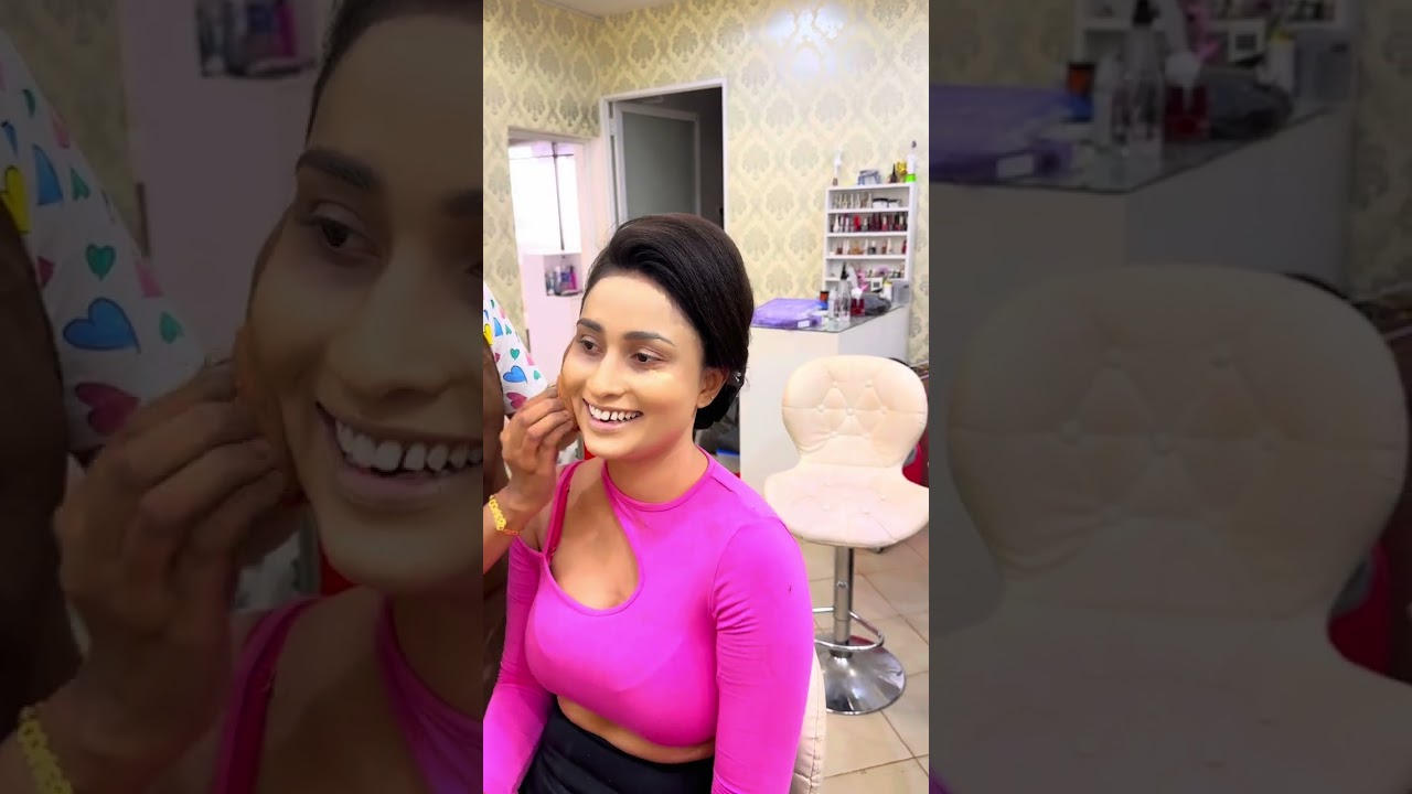 Blind Folded Makeup and Hairstyle 