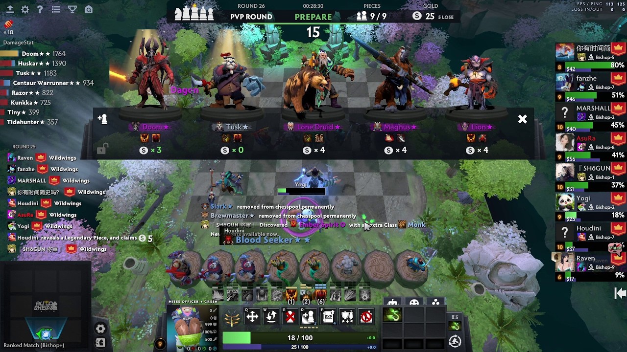 The Naga + Warrior Experiment went TERRIBLE. | Dota 2 Arcade Auto chess Season 41