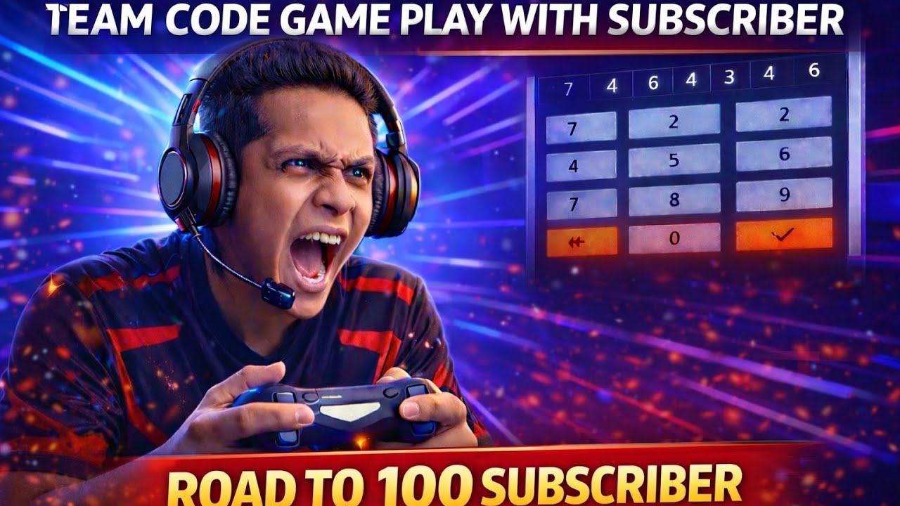 Free fire max live team code game play with subscriber guild test fun stream